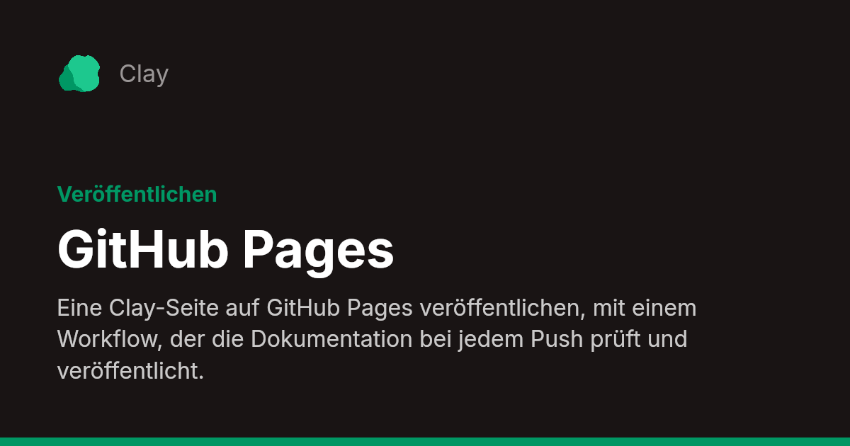 Das Vorschaubild der Anleitung zu GitHub Pages